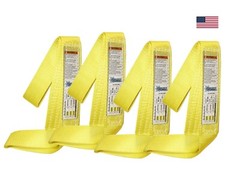 4 pack 2″ x 3 ft Nylon Web Lifting Sling Tow Strap 2-ply EE2-902 Eye & Eye USA