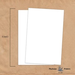 5.5 x 8.5 Blank Notepads – 60# opaque paper – 60 sheets per pad (5 pack)