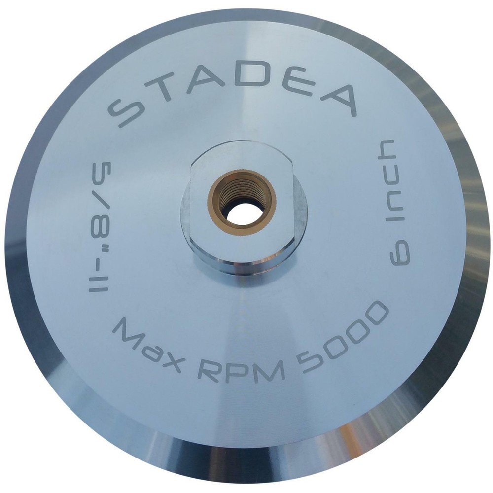 Stadea 6 Inch Hook and Loop Backing Pad With Rigid Aluminium Backer, 5/8″ 11