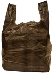 1000 Bags 1/6 Black (21 x 6.5 x 11.5) T-Shirt Plastic Grocery Shopping Bag NEW