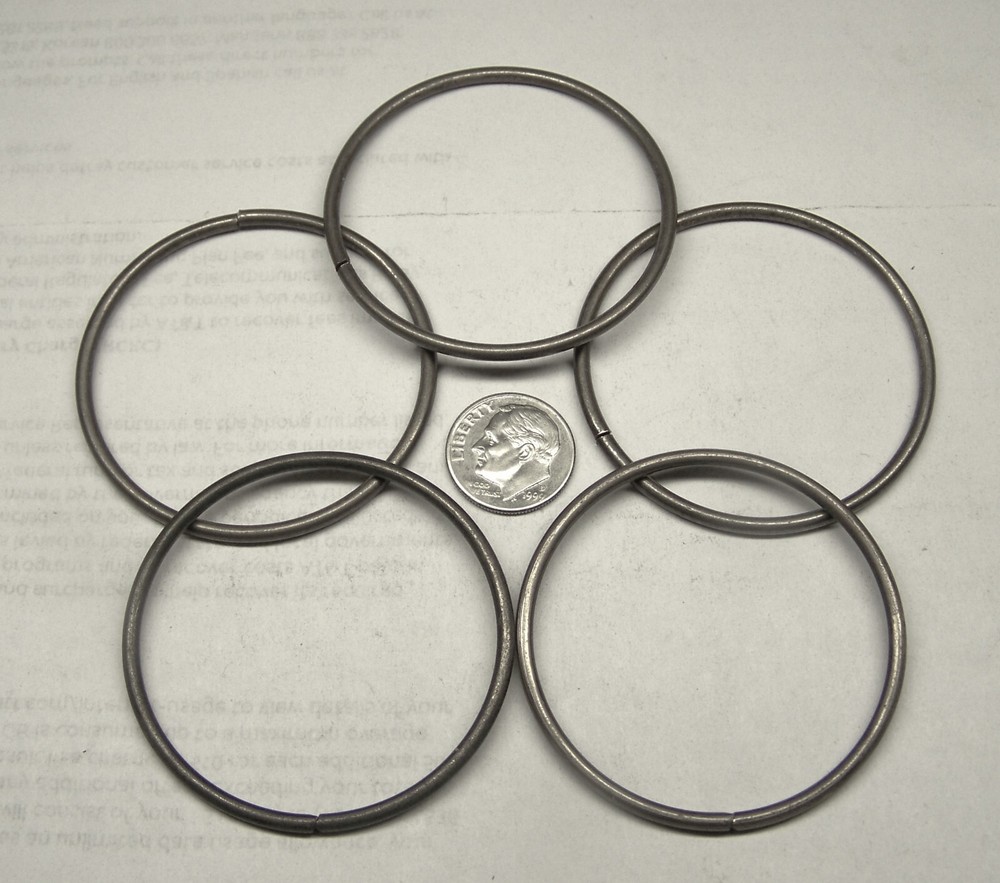 5 PARKER 32SBR-SS NOS ORFS BRAZING RING 2″ SIZE 2.015″ OD. ROUND 090″ THICK