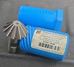 Niagara 12646 1-1/2″ X 45* Chamfering Cutter End Mill CH48-45 HSS UNC USA