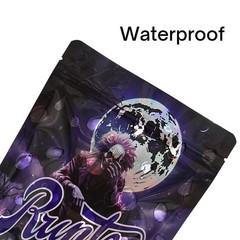 7g Mylar Mixed Pack Bags Smell Proof Airtight Food Zip Seal Foil Pouch 100pcs