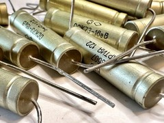38x Foton K73-16aV 1uF 63V 10% PETP Film Capacitors OS NOS USSR 1986