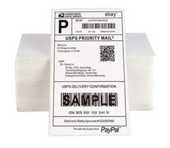 500 4×6 Fanfold Direct Thermal Shipping Labels for Zebra & Rollo Printers