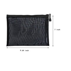 2 Pieces Zipper Mesh Bags, a Bag with a Zipper Cosmetic Organizer Pouch for D…