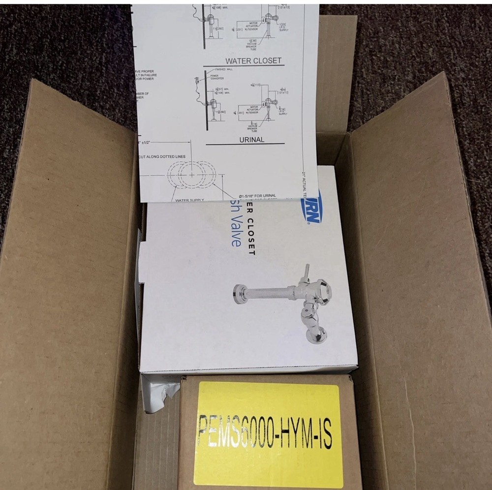 Zurn ZEMS6000AV-HET-IS AquaVantage Exposed Hardwired Sensor Flush Valve 1.28 GPF