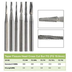 Wave Dental Carbide Bur Friction Grip FG 557 557L 169L 701 702L High Speed PRIMA