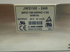 NEMIC-LAMBDA JWS100-24/A POWER SUPPLY MODULE 24V 4.5AMP OUTPUT 100-240VAC INPUT
