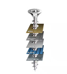 (Choose Size) 3lb SPAX Multi Material Exterior Deck Flat Head Screws T-20 Plus