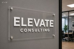 acrylic business sign