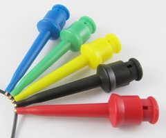 10pcs High Quality Nylon PA Copper Flexible Large Test Hook Clip Probe 5 Colors