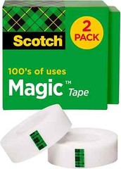 Scotch Magic Tape Refill 3/4″ x 1000″ Clear, 2 Pack