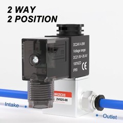 1/4″NPT DC24V Solenoid Valve2 Way Normally Closed Electric Solenoid ValveJunc…