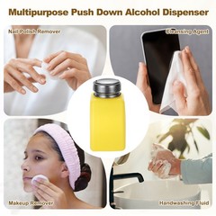 3Pcs 200ml/6.7oz Solvent Alcohol Dispenser for Acetone Cleanser Yellow