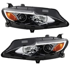 For 2019 2020 2021 2022 Chevy Malibu Halogen Headlights Assembly Pair OE-Style