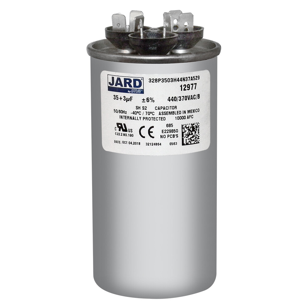 35+3 uf MFD 440 370 VAC Dual Run Capacitor # NGM 328P3503H44N37A5Z9 JARD 12977