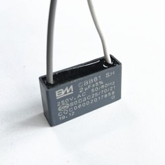 CBB61 250VAC 2-Wire Capacitor 1/3.5/5/10/20/30UF, Durable Fan Motor‌ ‌