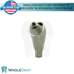 10X Angulated Multi Unit 30° Prosthetic NC Compatible with Megagen® BlueDiamond