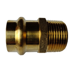 10 Pieces 3/4″ Press Male Adapter, Lead Free Brass, 3/4″ Press Fit Male