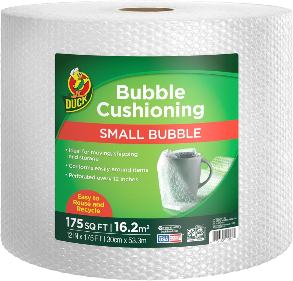 Small Bubble Cushioning Wrap for Moving & Shipping – 175ft Bubble Packing Wrap