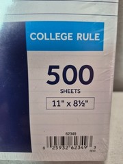 Oxford Loose Leaf Paper 500 Sheets College Rule Filler Notebook Paper 8-1/2″x11″