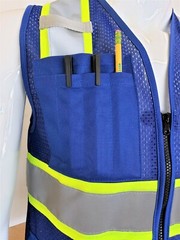 Two Tone High Visibility Reflective Royal Blue Safety Vest (X-Small-5XL)