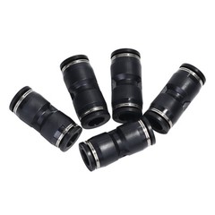 Push To Connect Air Fittings Tube 1/2″ OD Straight Air Line Union Push Pack of 5