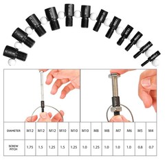 Nut and Bolt Thread Checker Inch & Metric Thread Gauge Nut and Bolt Size Gauge N