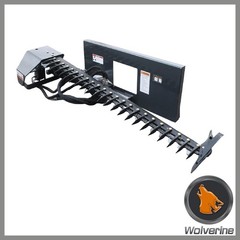 Wolverine 72” Sickle Bar Mower Skid Steer Attachment Brush Cutter For Bobcat.