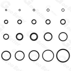 1mm Cross Section NBR Nitrile Rubber O Ring 1mm-61mm ID Oil Resistant Seals Sink