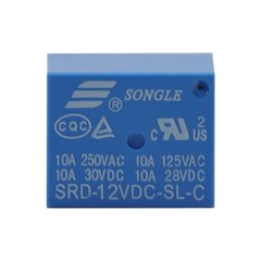 20PCS Power Relay SRD-12VDC-SL-C 10A Coil DC12V SPDT NO + NC PCB 5 Pin Sealed