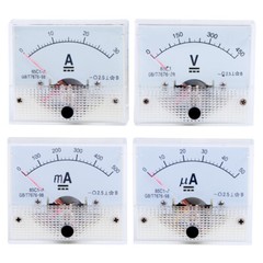 DC 1-30A 1-500mA 50-500uA 5-300V Ammeter Voltmeter Analog Panel Meter 65mmx56mm