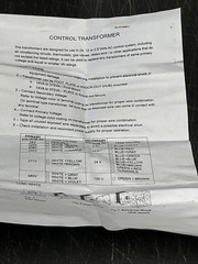 Control Transformer For 24, 12, Or 2.5 Volts AC Control System EP4031OF Class 2