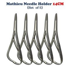 5 X Dental Mathieu Slim Needle Holder Orthodontic Ligature Pliers Narrow Tip