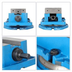 4” Lockdown Vise Bench Clamp Precision CNC Milling Machine With 360 Swivel Base