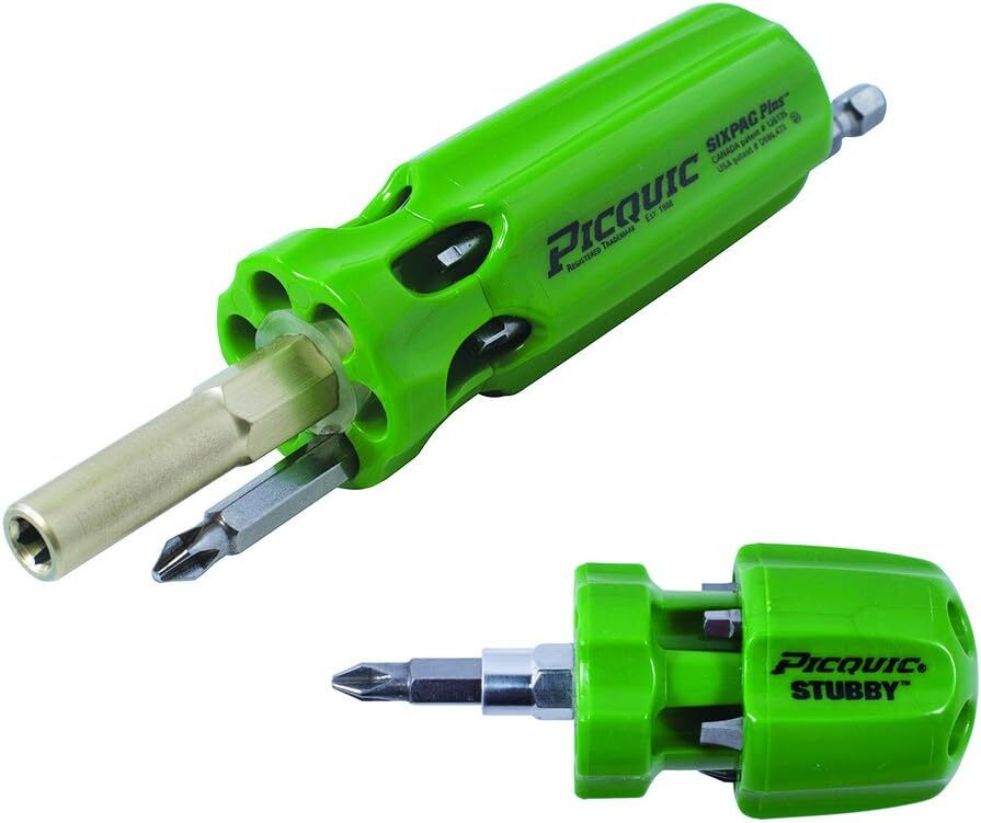 Picquic Dynamic Duo Sixpac Plus & Stubby Combo Pack, Gecko Green Opaque (44105)