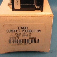 Cutler Hammer E30BA Compact Push Button, Indicating Light, Series A4