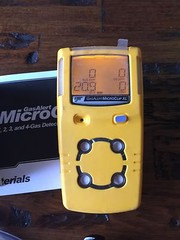Multigas H2S,LEL,CO,O2 Microclip XL BW Technologies Calibrated, New Oxygen