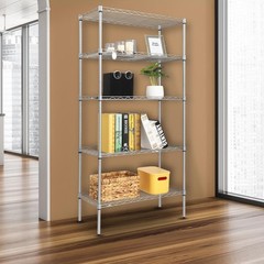 LEADZM 59″ 5 Tier Layer Shelf Steel Wire Shelving Storage shelf unit