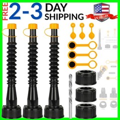 Gas Can Spout Replacement 3 Kits, Gas Can Nozzle Replacement Set for most 1/2…