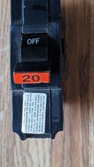 Federal Electric FEP 20 Amp Type NA 240 VAC 2 Pole Stab Lok Circuit Breaker