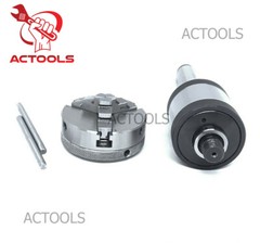Self Centering Baby Lathe Chuck MT2 Revolving Center 2MT Shank 3 Jaw 2-1/2″ 65mm