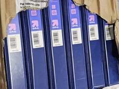 x12 Up & Up Durable Blue D-Ring Binders w/ Clear View Inside Pockers 1″ ▪︎ NEW