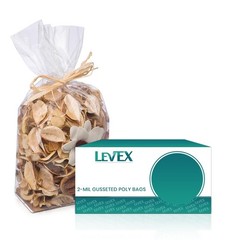 8x4x18″ 2 Mil Expandable Open Top Gusseted Poly Bags Clear Polyethylene LDPE
