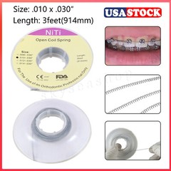 USA Dental Orthodontic Niti Open Coil Spring Spool Dia.010 *030 ” inch 914mm