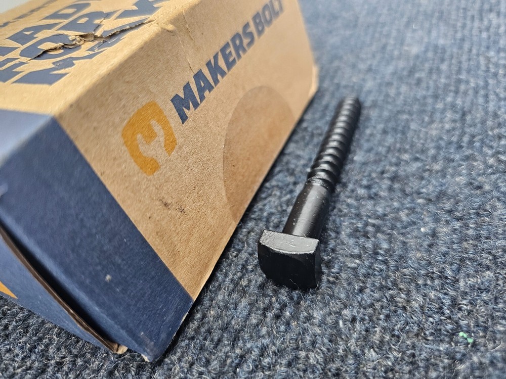 (QTY 25) MAKERS BOLT 3/8″ x 3″: Lag Screws Ruspert Weatherproof Coated Bolts
