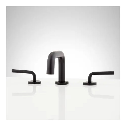 signature hardware Ruscello widespread bathroom faucet- matte black