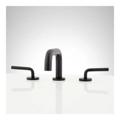 signature hardware Ruscello widespread bathroom faucet- matte black