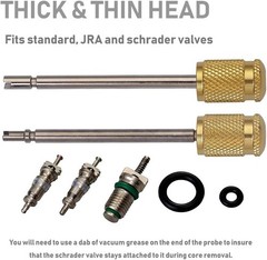 Automotive AC Valve Core Remover & Installer Set for R134A & R1234YF Systems